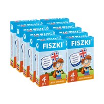NAGRODY dla uczniów – Zestaw 10x fiszki obrazkowe – 4 gry do nauki angielskiego dla dzieci