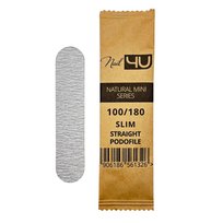 NAIL4U Pilnik do paznokci MINI Podofile PROSTY SLIM STRAIGHT 100/180 - 1 sztuka Nail4U