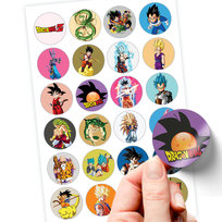 NAJLEPSZE NAJKEJKI WLEPKI DLA DZIECI DRAGON BALL ZESTAW 24 SZT JAKOŚĆ Inna marka