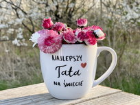 Najlepszy TATA na świecie Serce Kubek prezent dla taty prezent na dzień ojca