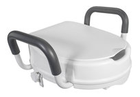 Nakładka na sedes podwyższająca z bocznymi uchwytami z klapką Deluxe