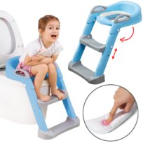 Nakładka Na Sedes Wc Z Drabinką Miękkie Siedzisko Niebieska