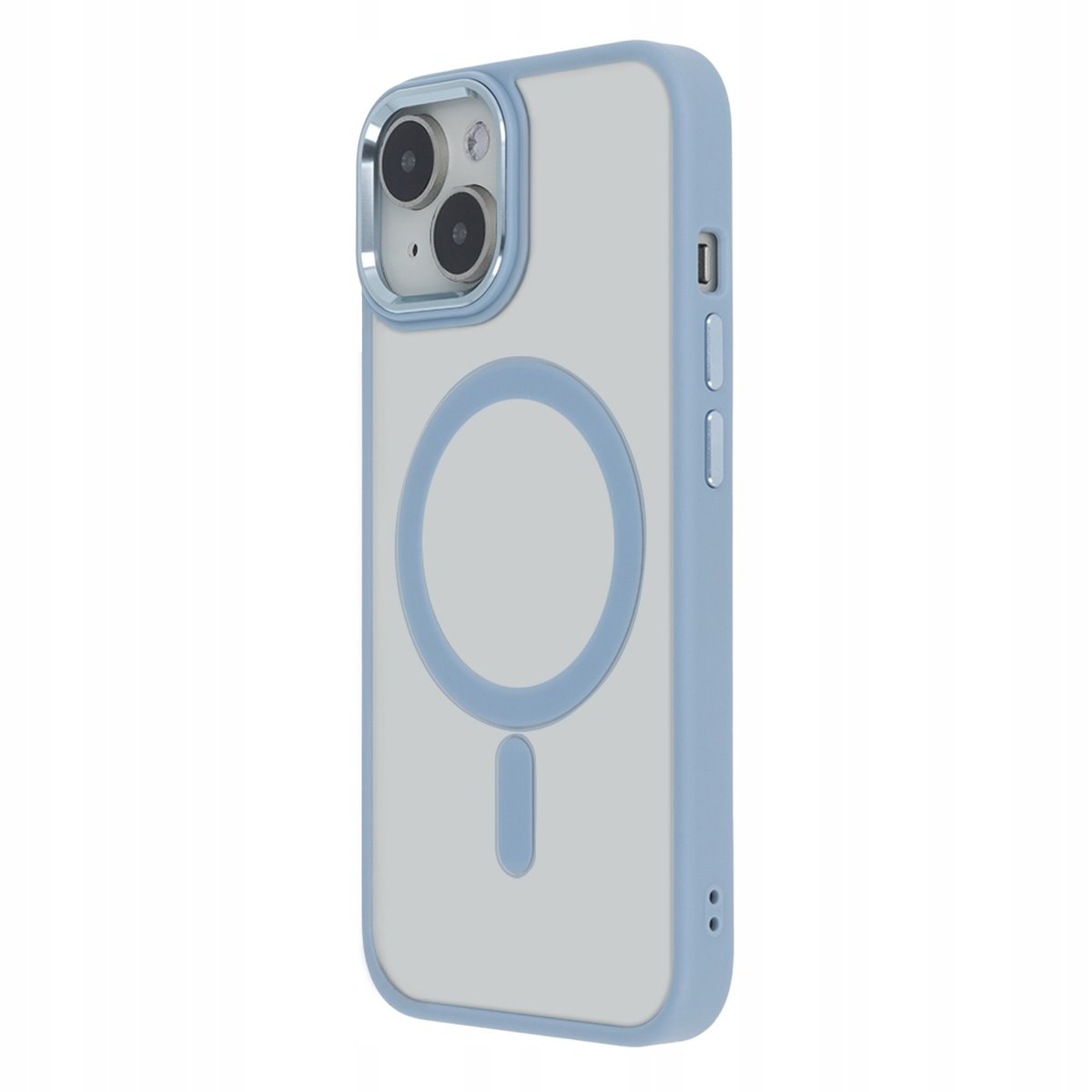 Nakładka Satin Elegant Mag do iPhone 14 6,1' niebieska