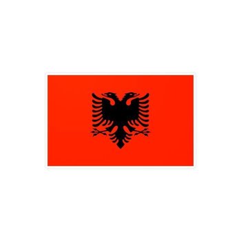 Naklejka Flaga Albanii 1,0x1,8cm w 1000 sztuk - Inny producent (majster PL)