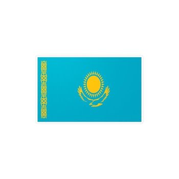 Naklejka Flaga Kazachstanu 8,0x13,0cm w 1000 sztuk - Inny producent (majster PL)