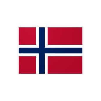 Naklejka Flaga Norwegii 9,0x15,0cm po 1000 sztuk - Inny producent (majster PL)