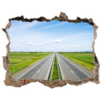 Naklejka fototapeta 3D widok Autostrada 120x81, Tulup - Tulup