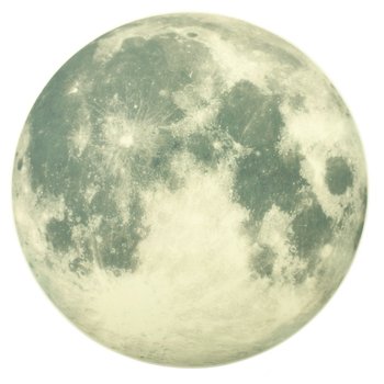 Naklejka GIFT WORLD Księżyc, świecąca w ciemności, 20 cm - GM