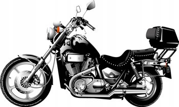 Naklejka mat Motor motocykl HARLEY Pojazdy 53, 100x60 cm - Naklejkolandia