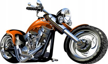 Naklejka Motor motocykl HARLEY Pojazdy 67, 50x30 cm - Naklejkolandia