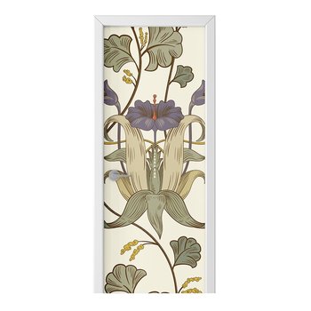 Naklejka na drzwi HOMEPRINT Pionowe ozdobne kwiaty 95x205 cm - HOMEPRINT