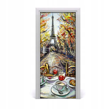 Naklejka na drzwi Śniadanie w Paryżu 85x205 cm - Inny producent