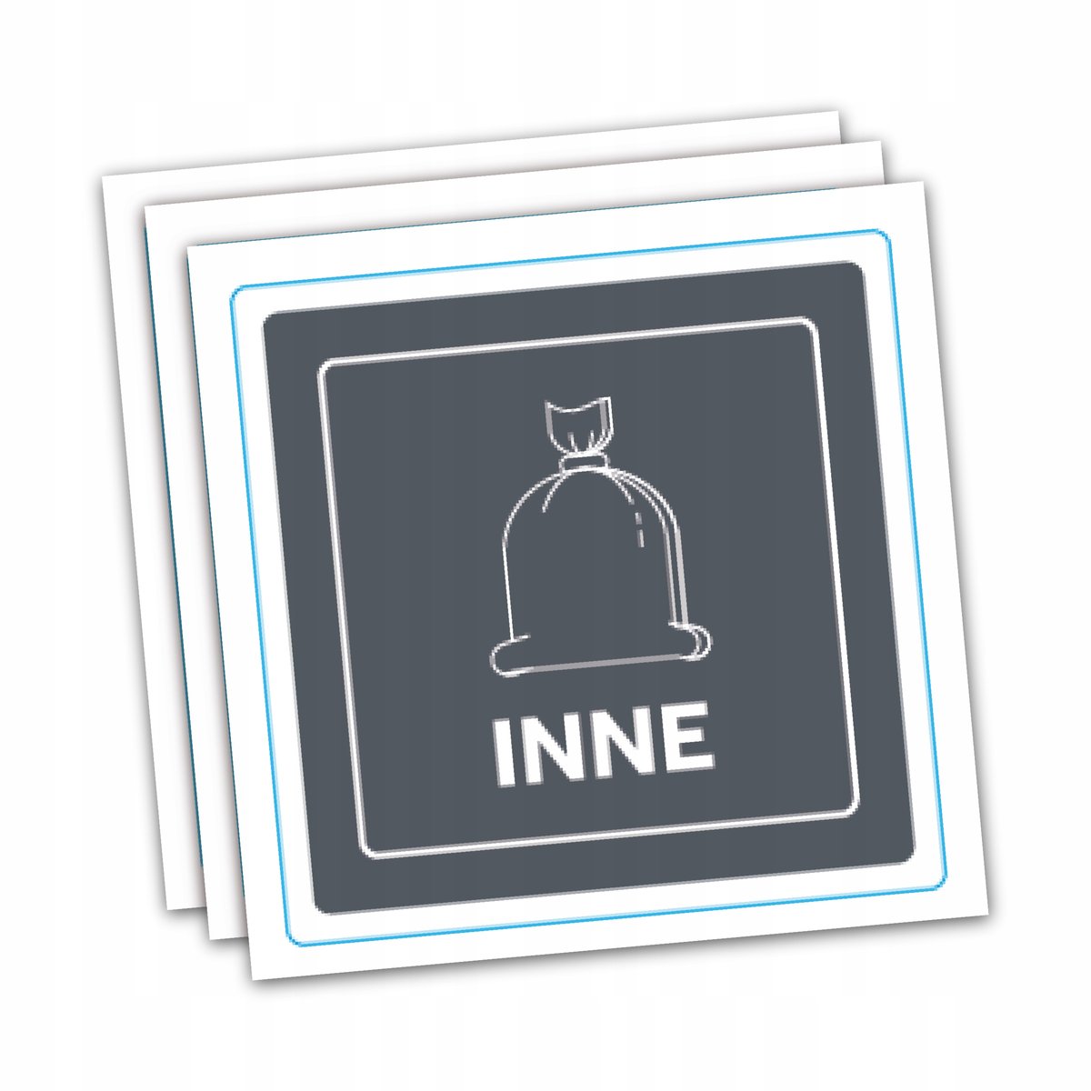 Sticky Studio Sticky Studio Naklejka Na Kosze Do Segregacji Inne Wodoodporna 1 Sztuka