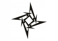 Naklejka na Okno Meble Lustro Ścianę Etui Metallica Rock 4 Atram