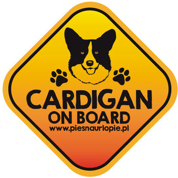 Naklejka na samochód - welsh corgi cardigan "Dog on board" - Inny producent