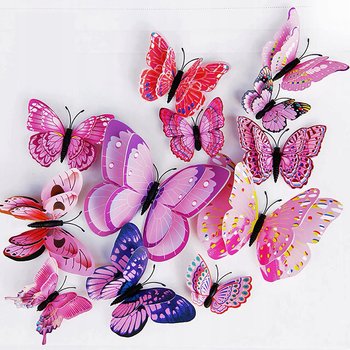 Naklejka Na Ścianę 3D Motyle Motylki Dekoracja - Inny producent