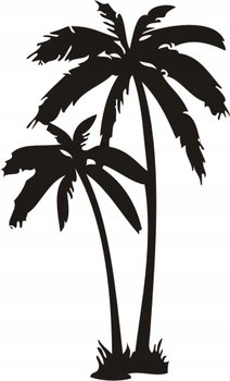 Naklejka na ścianę palma tropikalna drzewa Palmy, 200x120 cm - Naklejkolandia