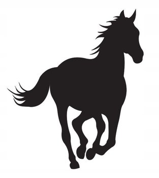 Naklejka na ścianę przyczepę konie Koń 18, 105x89 cm - Naklejkolandia