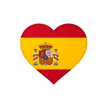 Naklejka na serce Flaga Hiszpanii 4 cm po 1000 sztuk - Inny producent (majster PL)