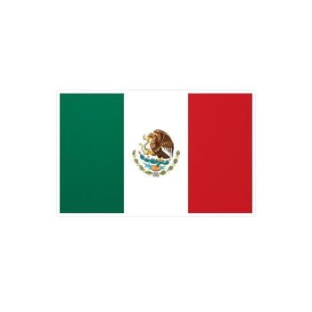 Naklejka z flagą Meksyku 10,0x18,0cm w 1000 sztuk - Inny producent (majster PL)