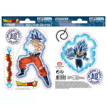 Naklejki Dragon Ball Super - 16X11Cm/ 2 Arkusze - Goku & Vegeta - Dragon Ball