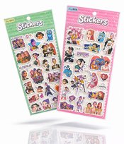 Naklejki  K-pop Demon Hunters – stickers anime fantasy – mix wzorów