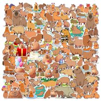 Naklejki KAPIBARA nalepki urodziny MIX Capybara Stikery wlepy 135szt. XXL / Centrum Naklejek