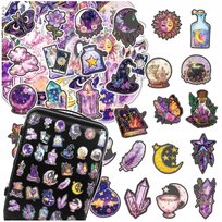 Naklejki magiczne księżyc zestaw 30szt kolorowe dla dzieci DIY dekoracja