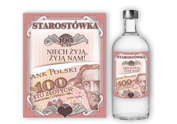 Naklejki Na Butelki Na Wesele "Starostówka" - 10 Sztuk - Szalony Kot