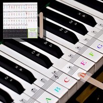 NAKLEJKI NA KLAWIATURĘ PIANINO NUTY MUZYCZNE 32/37/49/54/61/88 KLAWISZY Inny producent