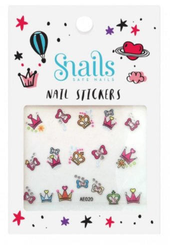 Naklejki na paznokcie dla dzieci Snails - Perfect Princess