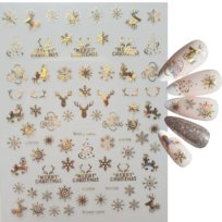 Naklejki Na Paznokcie Samoprzylepne Naklejka Do Paznokci Zdobień Świąteczne Xmas