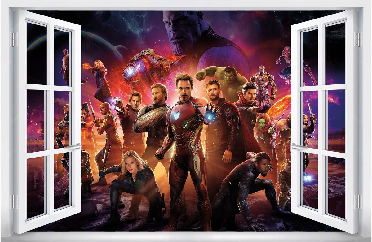 Naklejki na ścianę AVENGERS Marvel Naklejka XXL 115x75 cm #68 - Atram ...