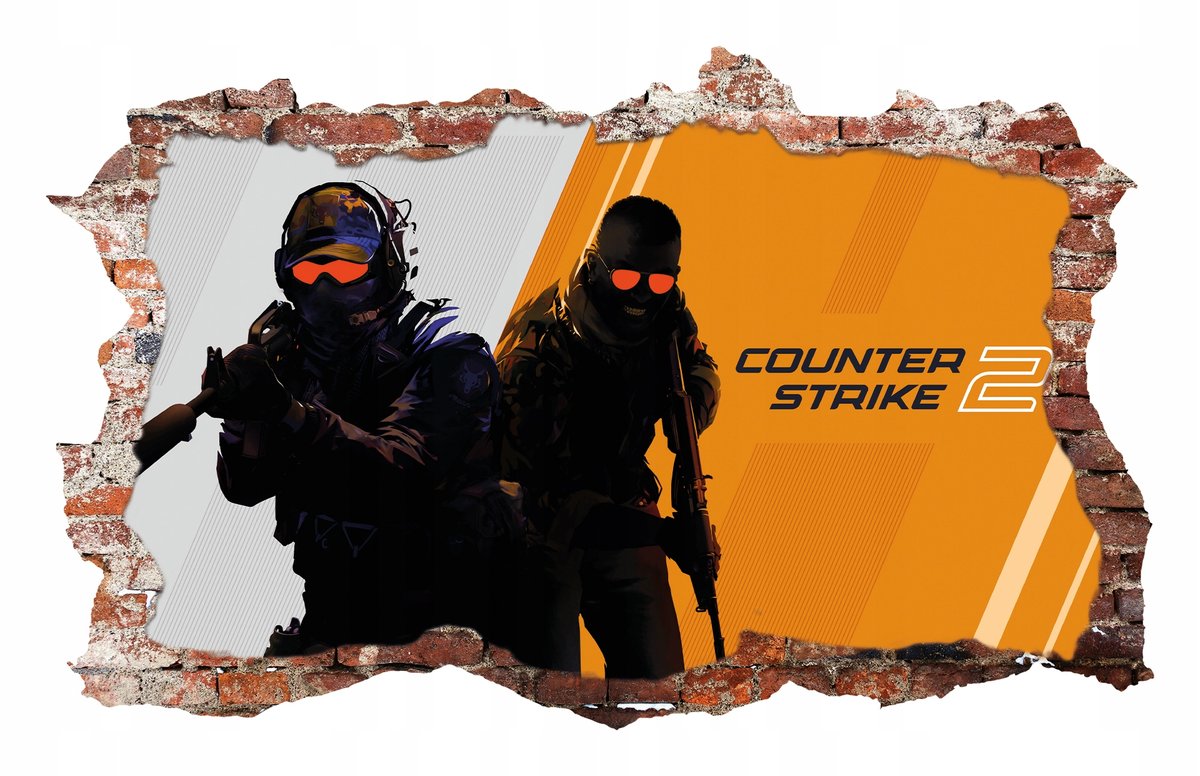Naklejki na ścianę Counter-Strike 2 CS GO fototapeta 3D 70x46 cm #3 ...