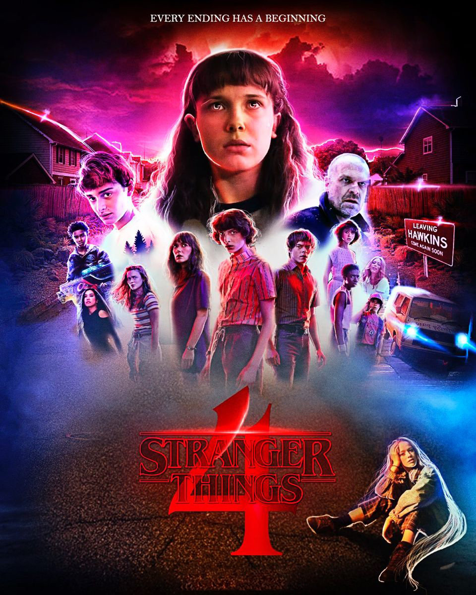 Naklejki na ścianę Naklejka Stranger Things 4 50x40 cm - Atram | Sklep ...