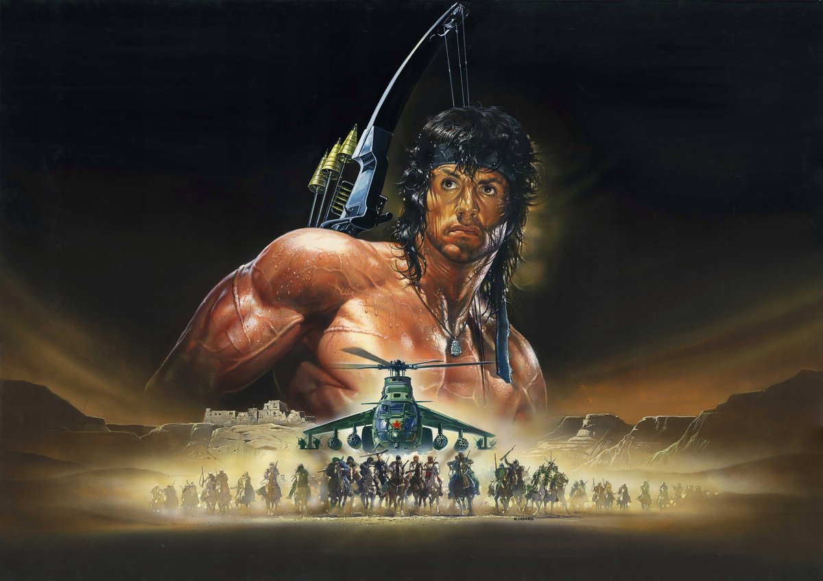 Naklejki na ścianę RAMBO - Sylvester Stallone - Filmowy 90x60 - Atram ...
