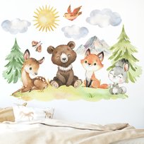 Naklejki na ścianę zwierzęta leśne XL
