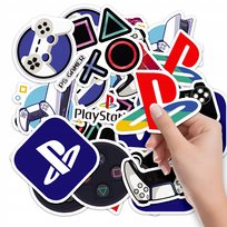 NAKLEJKI NA ZESZYT NALEPKA Z POSTACIAMI KONSOLA PLAYSTATION GRA WZORY 10SZT WORLD CASE