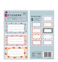 Naklejki Nalepki Stickers Na Zeszyty Książki Cute Girl 40X75 Mm 9 Sztuk Interdruk