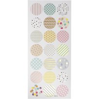 Naklejki, Pastelowe Kółka