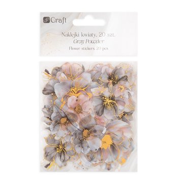 Naklejki Połyskujące PET -DpCraft- Kwiaty 20 sztuk | GRAY POWDER - Inna marka