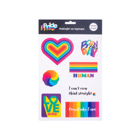 Naklejki, Pride, 5 Arkuszy, 34 Sztuki Empik