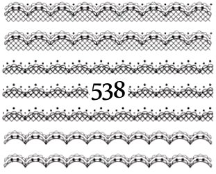 Naklejki wodne na paznokcie - nr 538 - Raisin