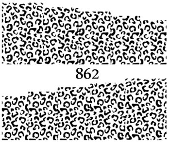 Naklejki wodne na paznokcie - nr 862 - Raisin