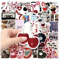 Naklejki Y2K Downtown girl wodoodporne zestaw 50szt DIY dekoracja