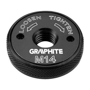 Nakrętka szybkomocyjąca do szlifierki kątowej samozaciskowa gwint M14 GRAPHITE 56H421 - Graphite