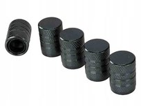 Nakrętki na wentyle plastikowy gwintowany wkład GUNMETAL 5 szt. Inna marka