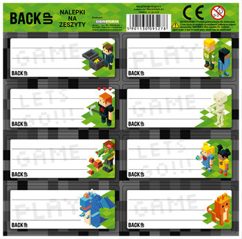 Nalepki na zeszyty, Backup Game Level NAKLEJKI - BackUp