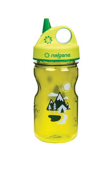 Nalgene, Butelka dla dzieci, Grip-n-Gulp Green with Trail, zielony, 350 ml - Nalgene