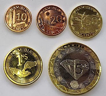 Namibia zestaw monet obiegowych 2025 Mennicza UNC